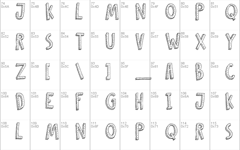 DK Cosmo Stitch font