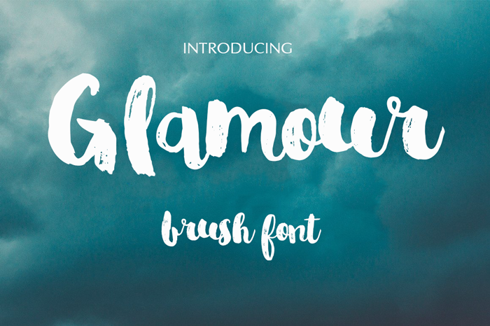 Glamour Brush font