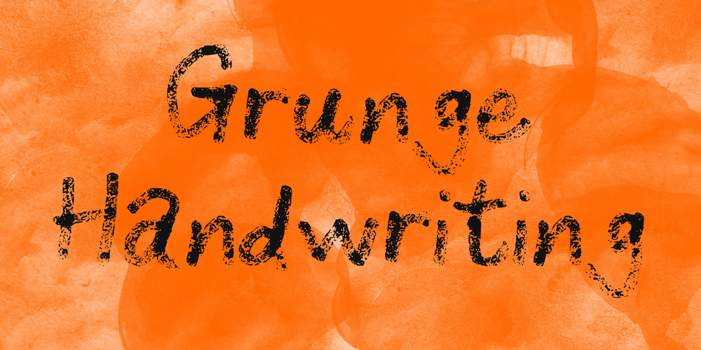 Grunge Handwriting font