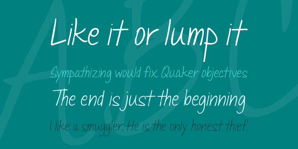 Janda Quick Note font