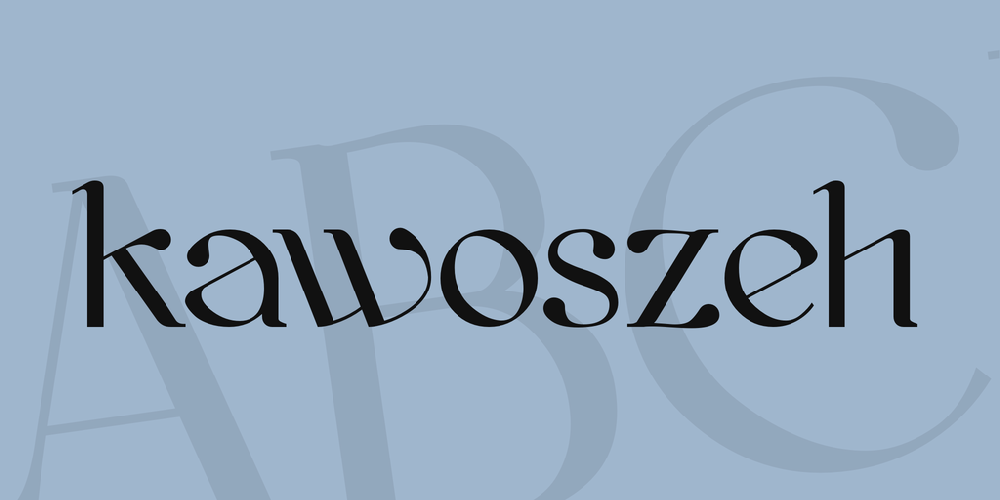 kawoszeh font