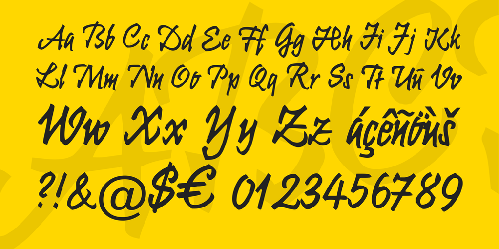 Krugmann Brush font