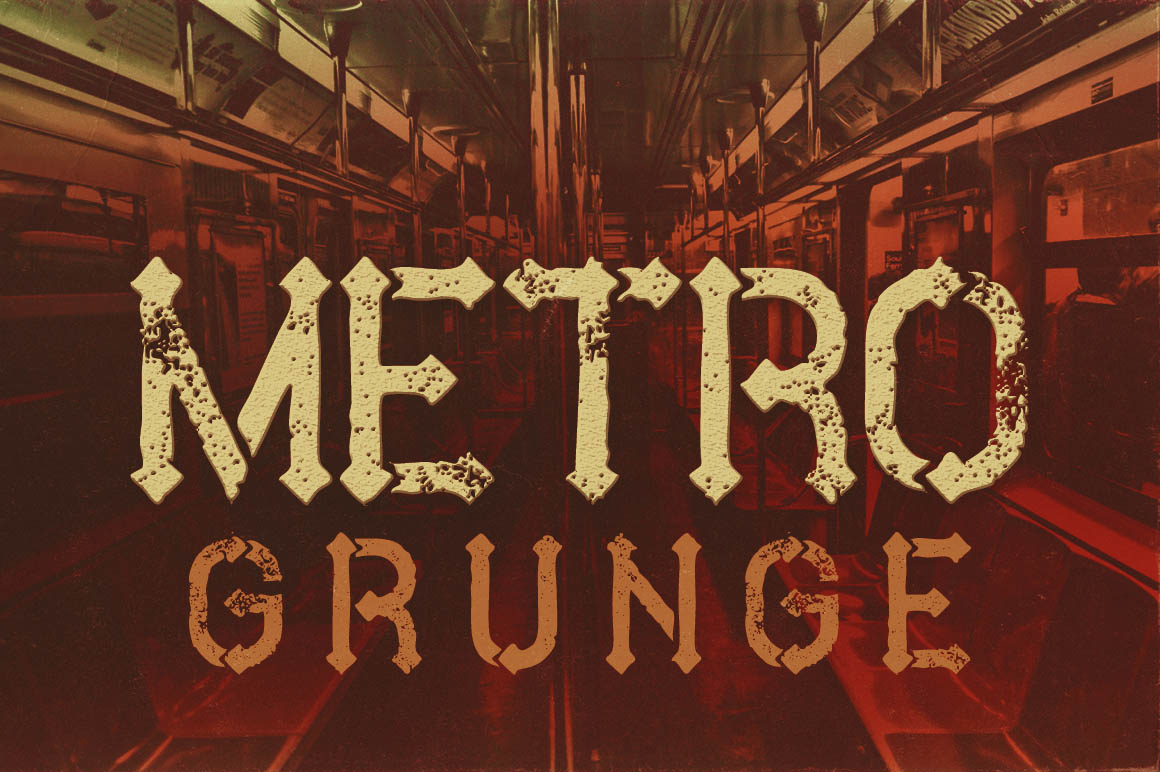 Metro Grunge font