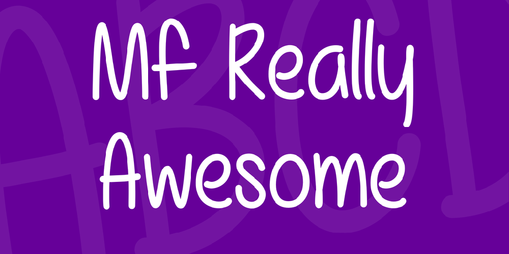 Mf Really Awesome font