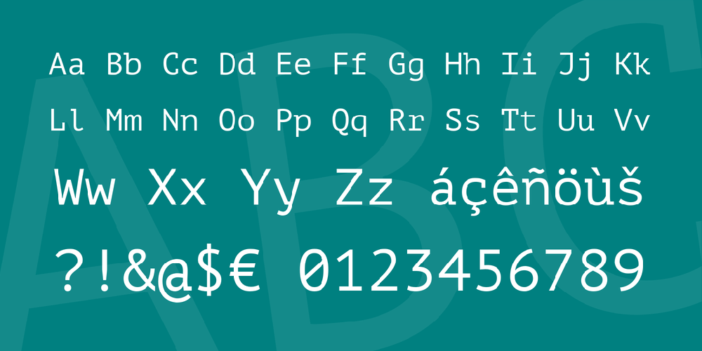 PT Mono font