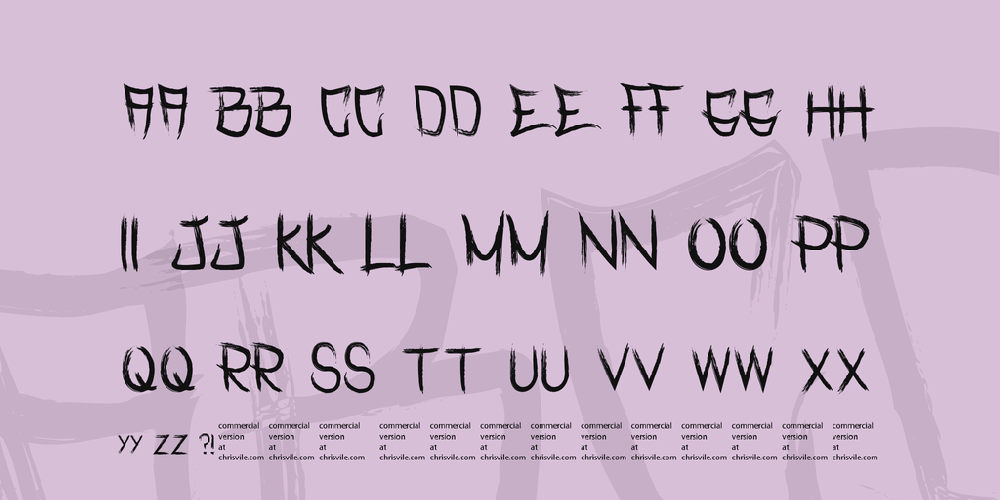 Rasterized  font