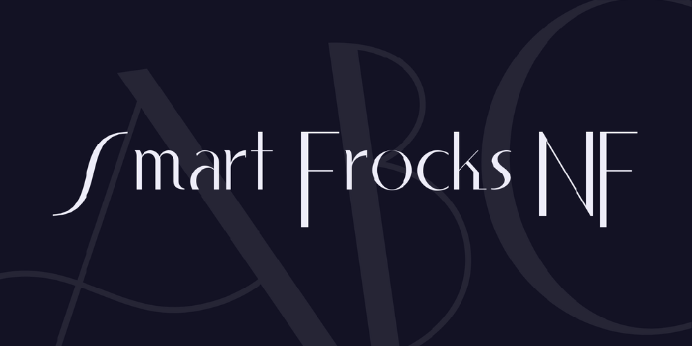 Smart Frocks NF font