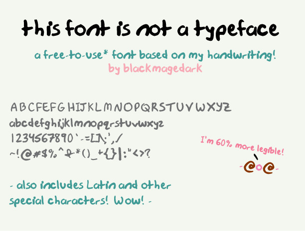 this font is not a typeface