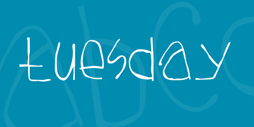 Tuesday font