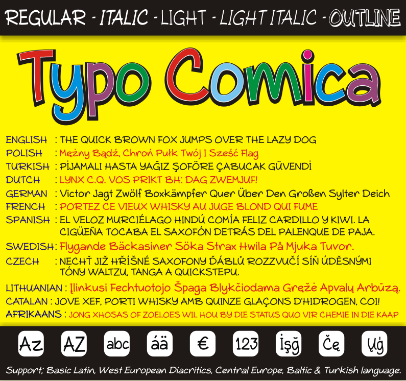 Typo Comica font