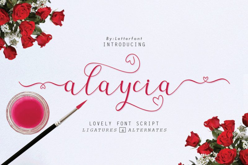 alaycia scrip font