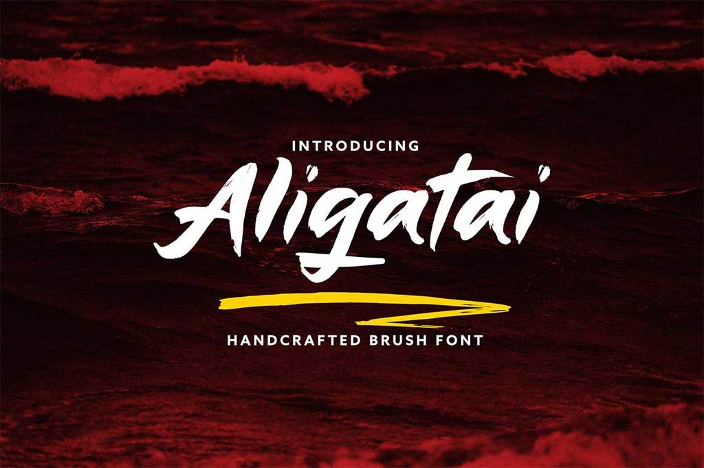 Aligatai font