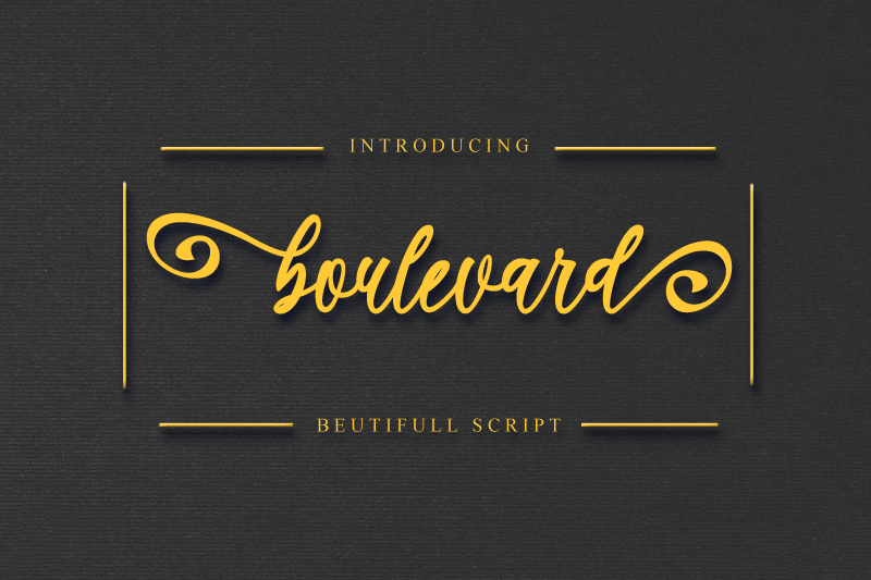 boulevard font