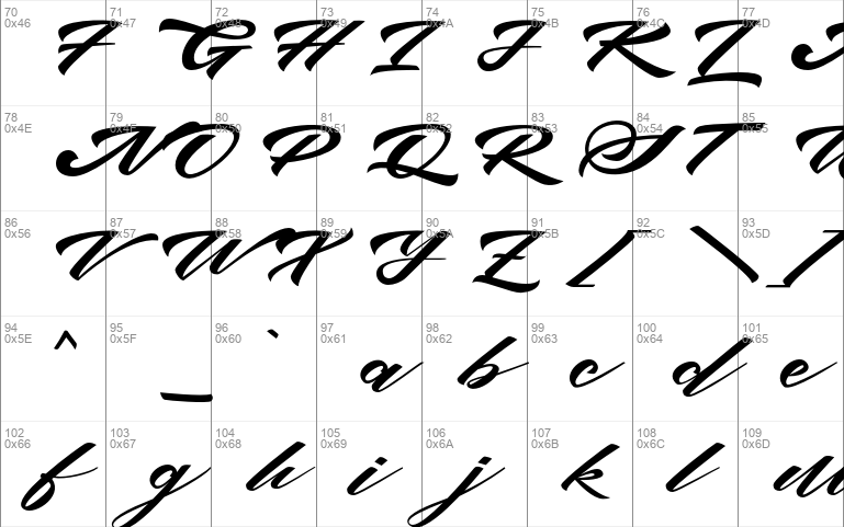 bruke font