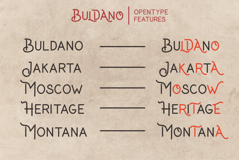 Buldano Clean Demo font