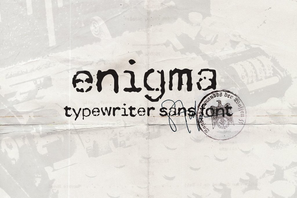 Enigma font