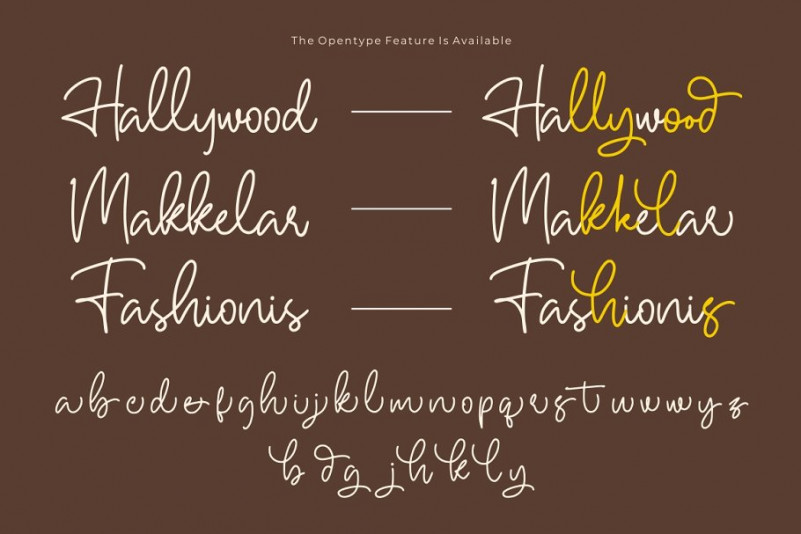 Hallywood font