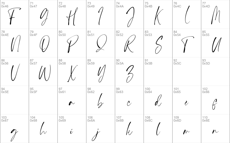 Handsnow font