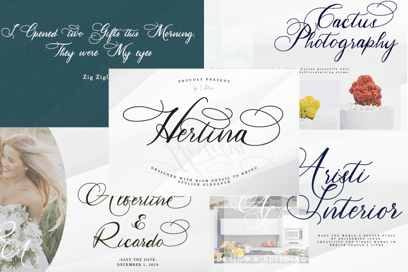 Hertina font