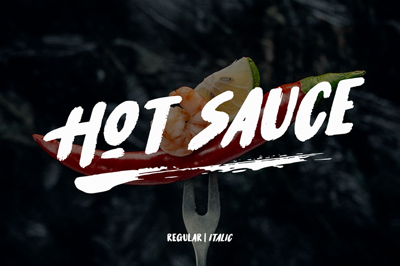 Hot Sauce font