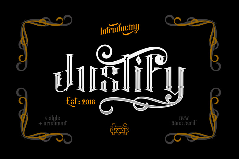 Justify font