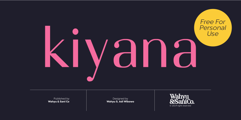 Kiyana Regular font