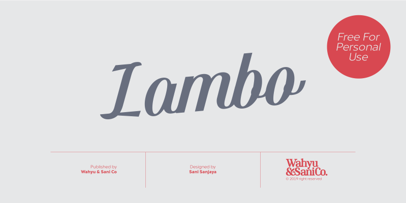 Lambo font