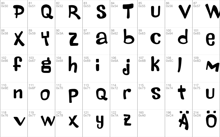 Maniac Letters font