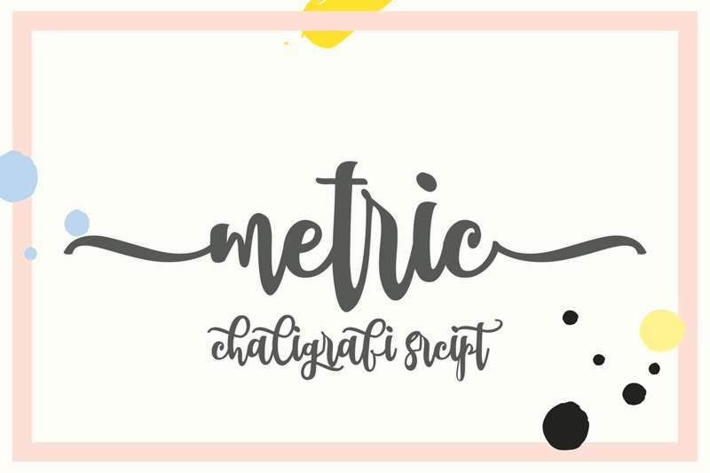 metric font