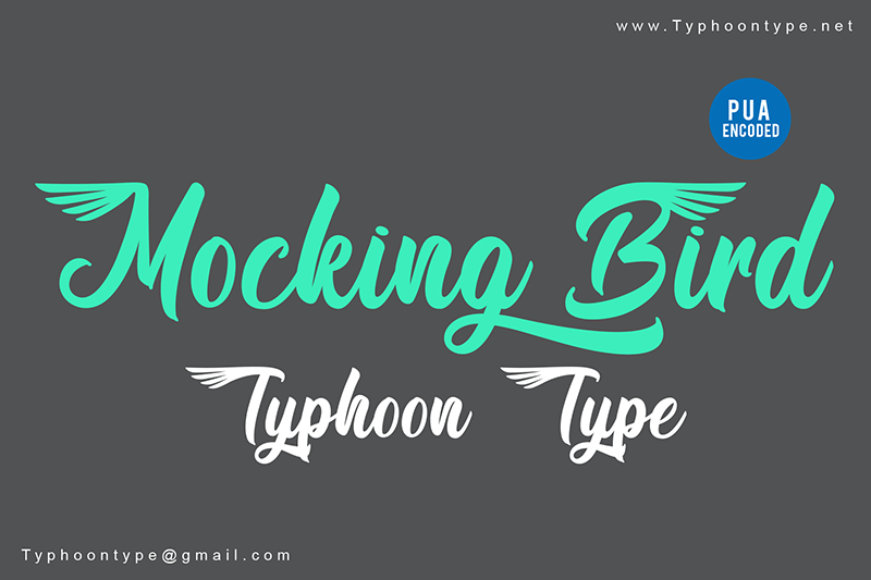 Mocking Bird - Personal Use font