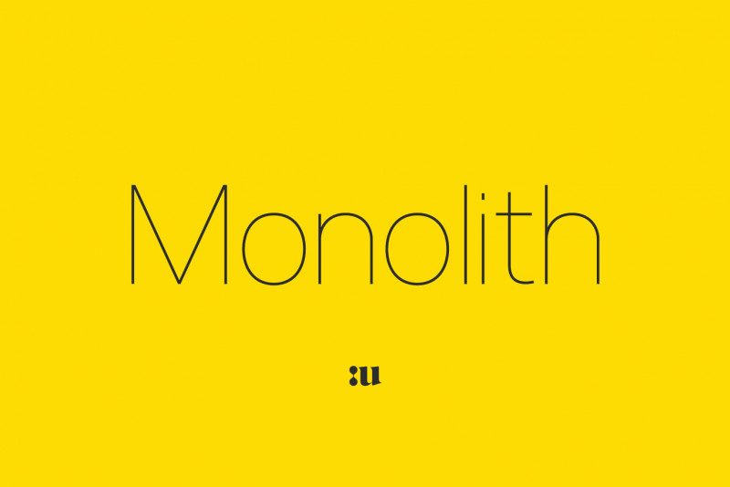 Monolith Freebie font