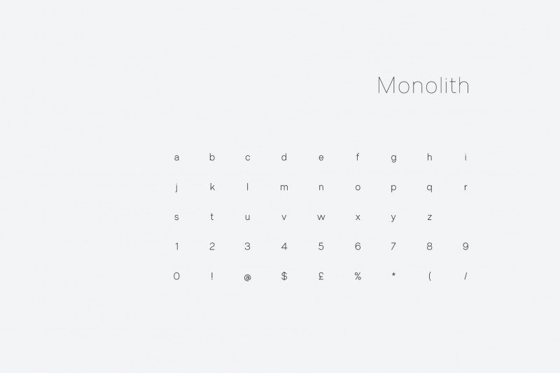 Monolith Freebie font