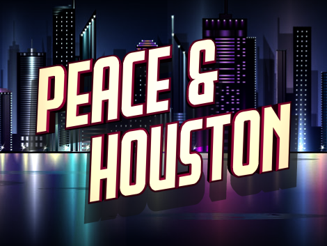 Peace & Houston Title Italic font