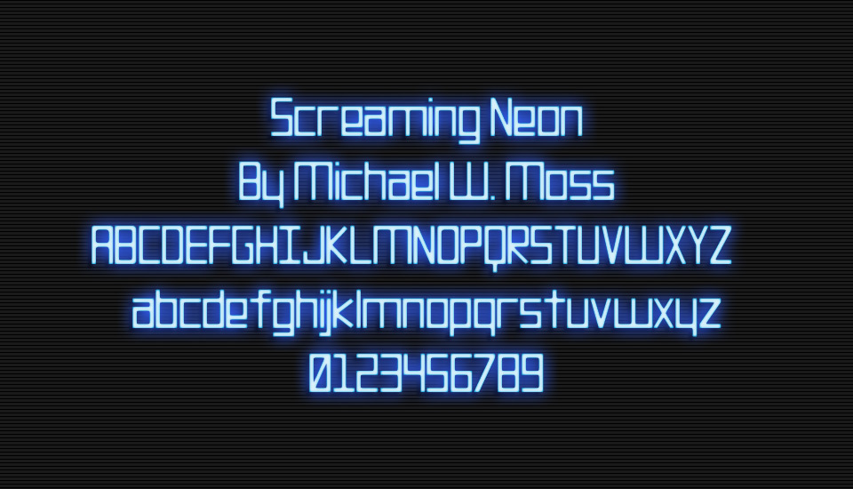 Screaming Neon font