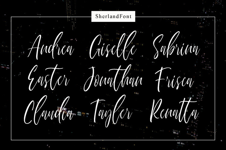 Sherland Modern font