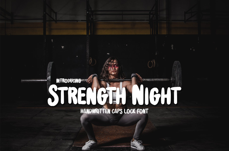 Strength Night font