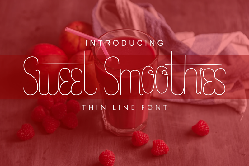 Sweet Smoothies font