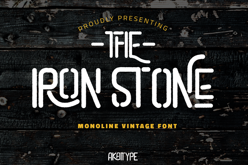 The Iron Stone font