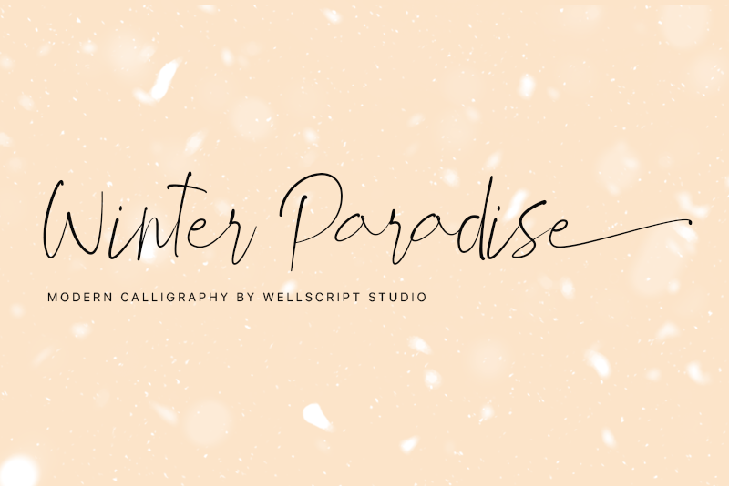 Winter Paradise font