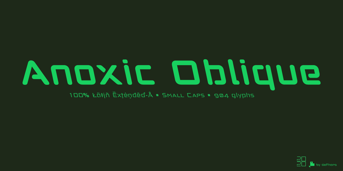 Anoxic Light font