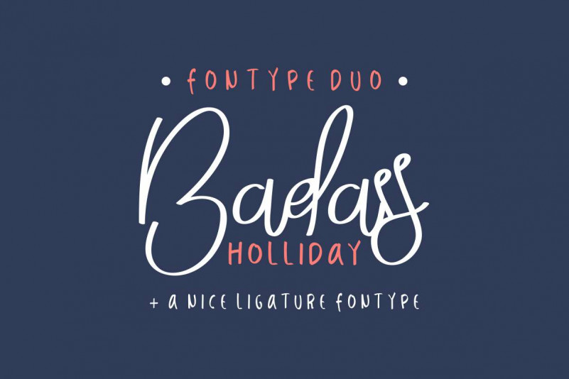 Badass Holliday Demo font