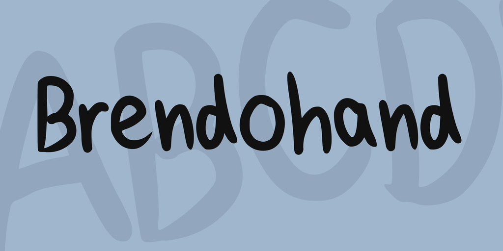 Brendohand font