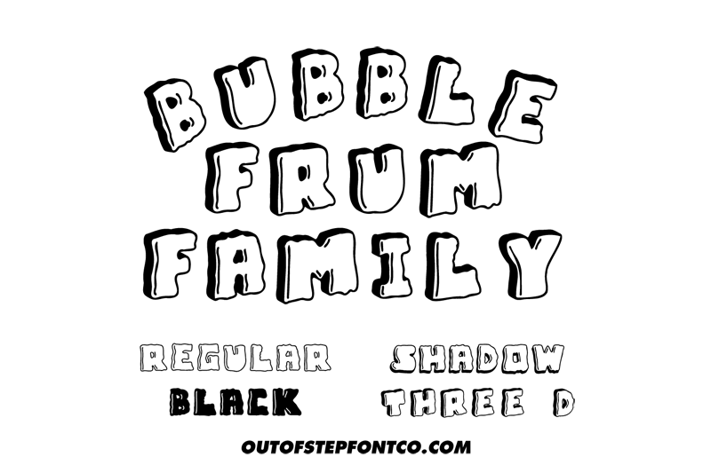 Bubble Frum Demo font