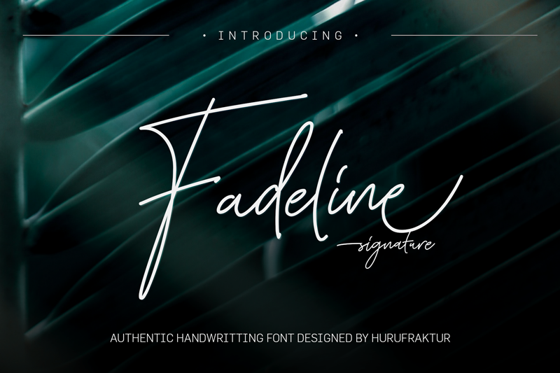 Fadeline Signature font