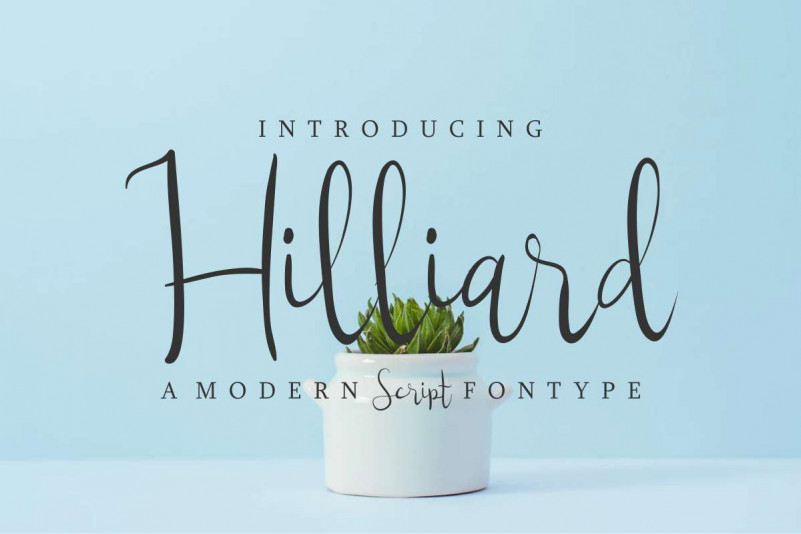 Hilliard Demo font