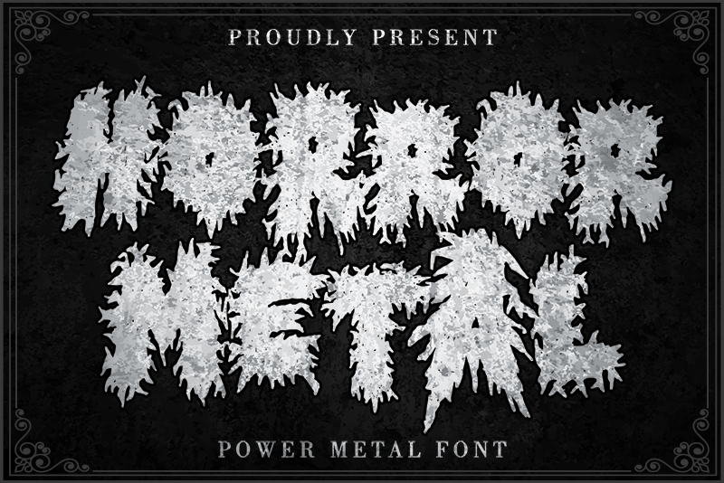 Horror Metal font