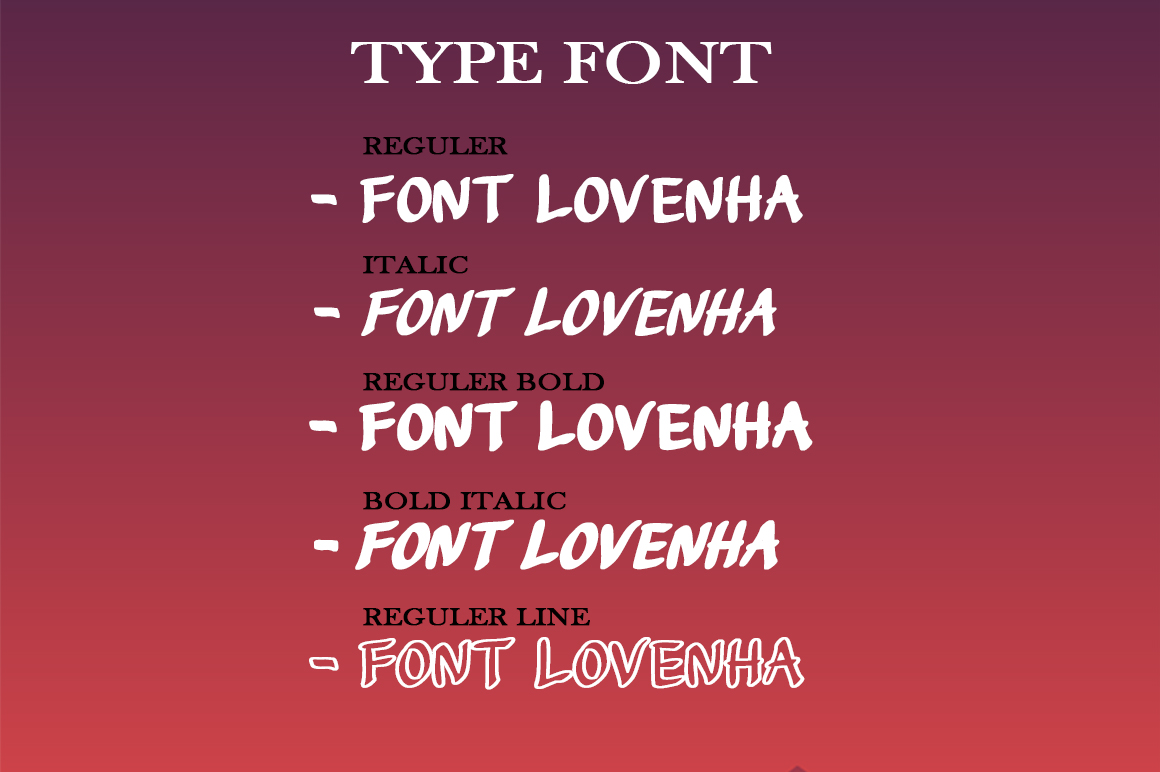 Lovenha font