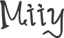 Miiy font