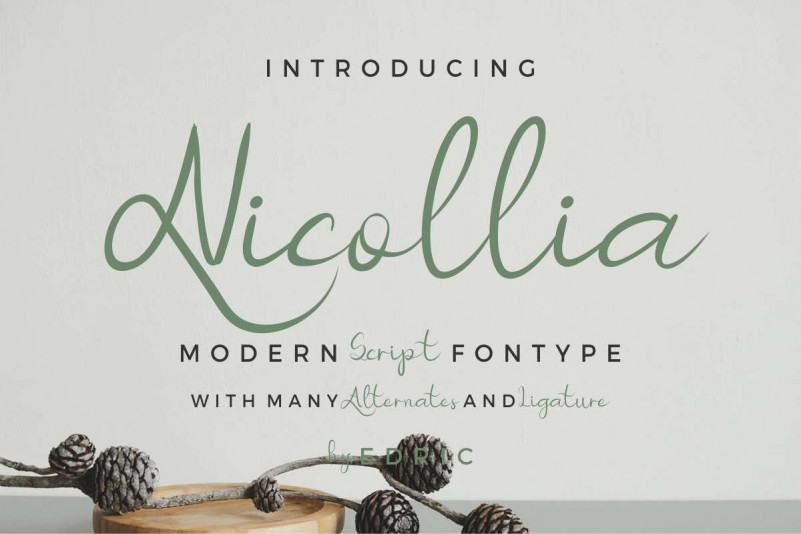 Nicollia DEMO font
