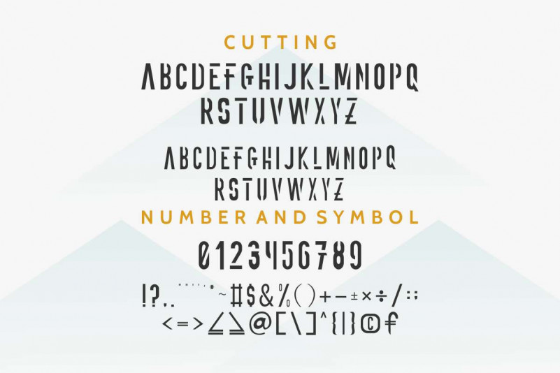 ONNIC DEMO Cutting font